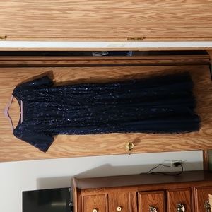 Ever pretty navy blue prom, bridesmaid, New Years dress size 16